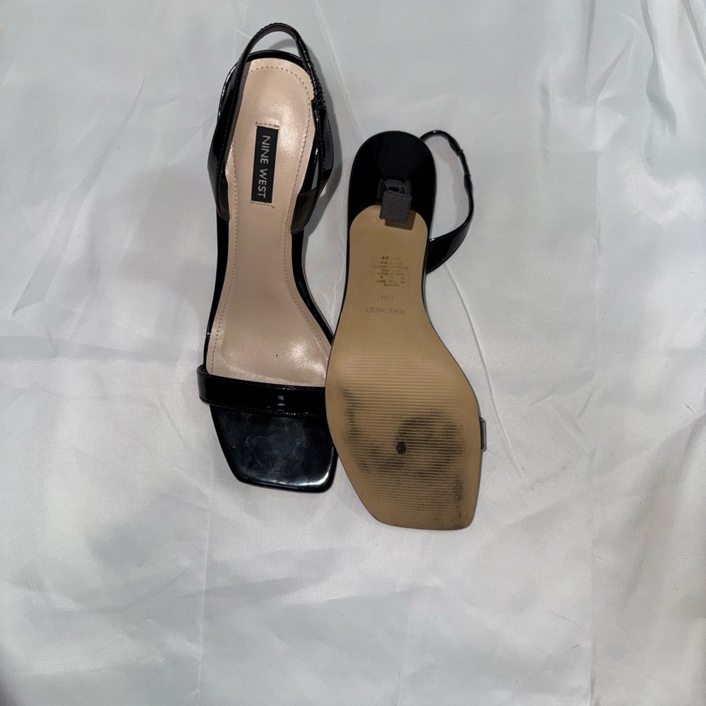 Nine West Black Women's Sandals, Heels SZ 10 M - Picture 8 of 9